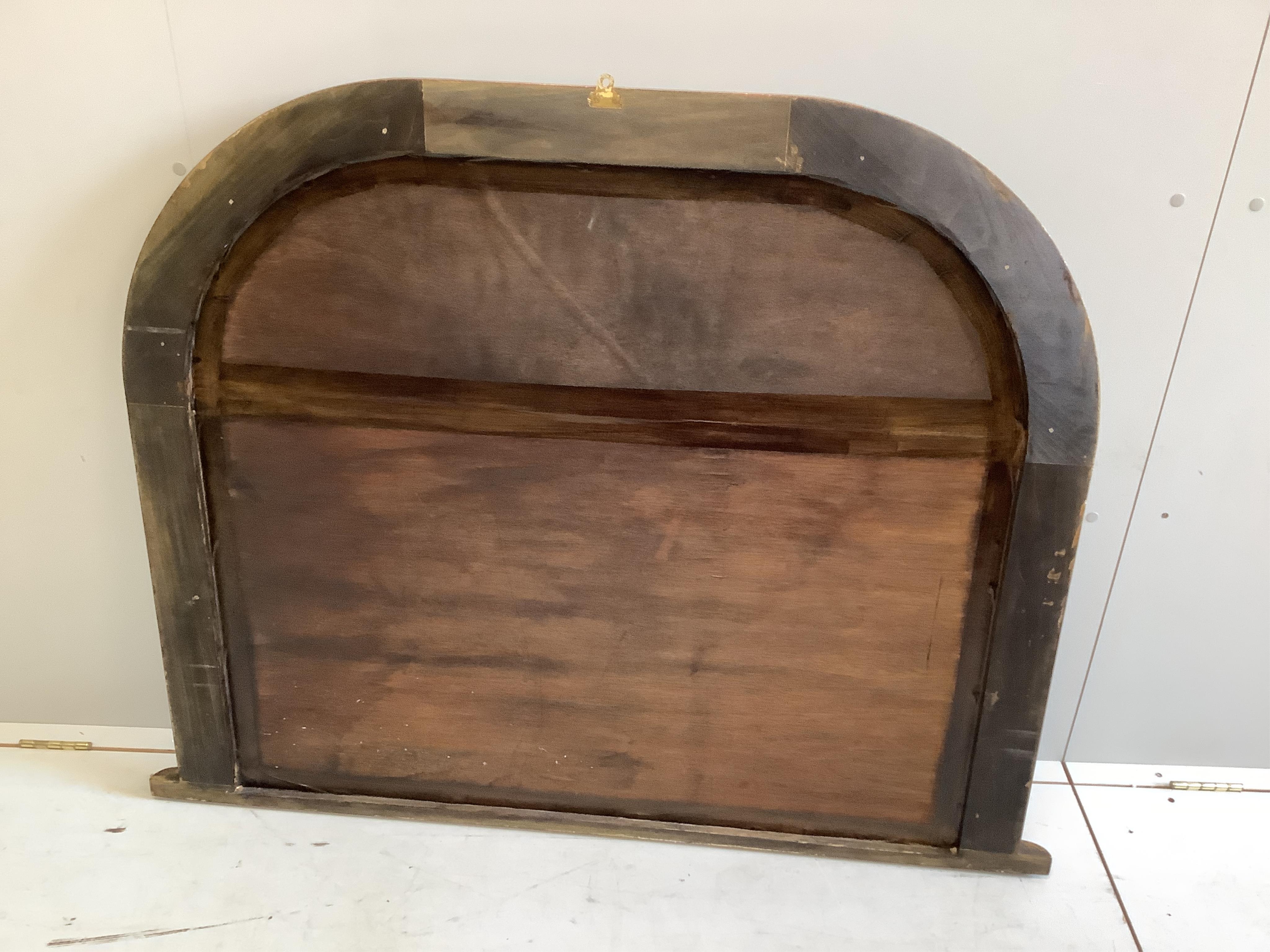 A Victorian style painted overmantel mirror, width 130cm, height 101cm. Condition - good